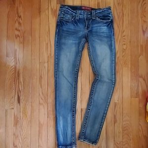Red rivet jean's size 7